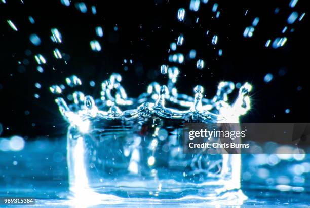 crowning glory - splash crown stock pictures, royalty-free photos & images