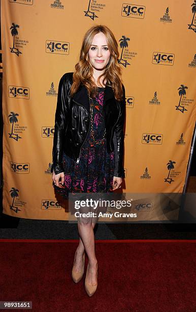 Actress Jaime Ray Newman attends the Los Angeles Jewish Film Festival Opening Night Gala on May 8, 2010 in Los Angeles, California.