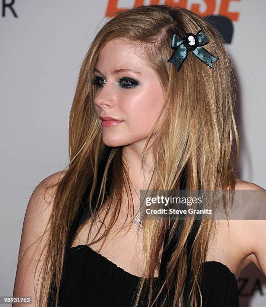 Musician Avril Lavigne attends the 17th Annual Race To Erase MS at Hyatt Regency Century Plaza on May 7, 2010 in Century City, California.