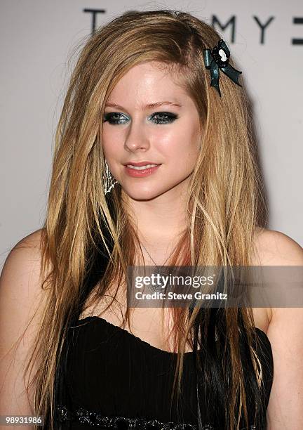 Musician Avril Lavigne arrives at the 17th Annual Race to Erase MS event co-chaired by Nancy Davis and Tommy Hilfiger at the Hyatt Regency Century...