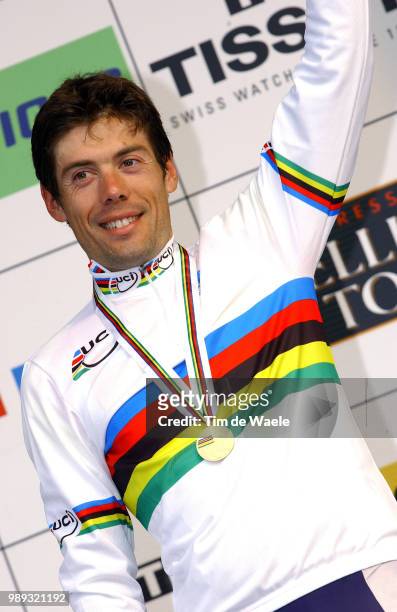 World Champ. Verona 2004Freire Oscar Gold Medal Medaille D'Or Gouden Medaille, Podium Elite Men, Elite Hommes, Elite Mannenindividual Road Race,...