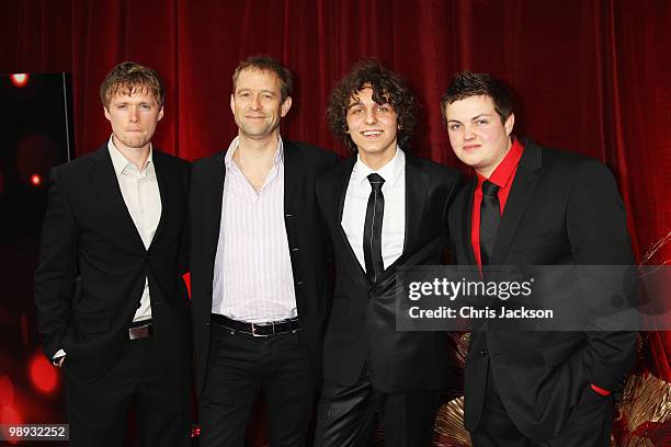 Actors Neil Toon, Grant Masters, Ashley Margolis and Dean Aspen attend the 2010 British Soap Awards held at the London Television Centre on May 8,...