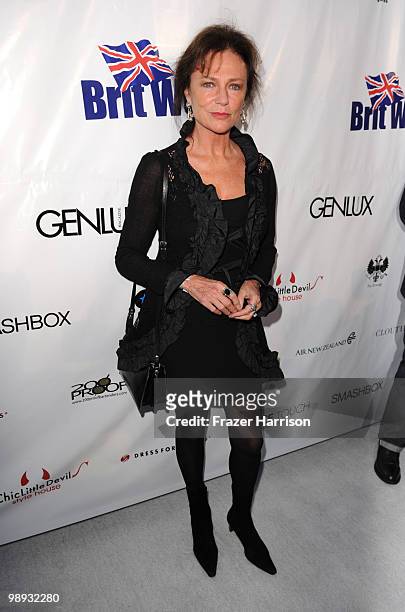 Actress Jacqueline Bisset arrives at the 2nd Annual Genlux Britweek Designer Of The Year Fashion Awards And Show at Smashbox Studios on May 8, 2010...