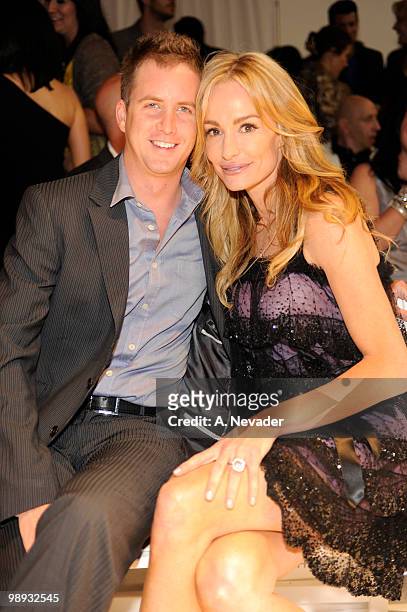 Dwight Coates and Taylor Armstrong front row at the 2nd Annual Genlux Britweek Designer Of The Year Fashion Awards And Show at Smashbox West...