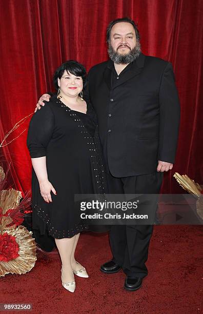 Actors Debbie Chazen and Steven O'Donnell attend the 2010 British Soap Awards held at the London Television Centre on May 8, 2010 in London, England.