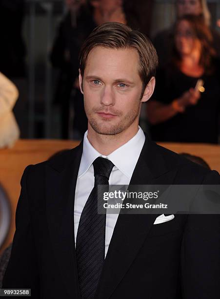 Actor Alexander Skarsgard arrives at the 16th Annual Screen Actors Guild Awards held at The Shrine Auditorium on January 23, 2010 in Los Angeles,...