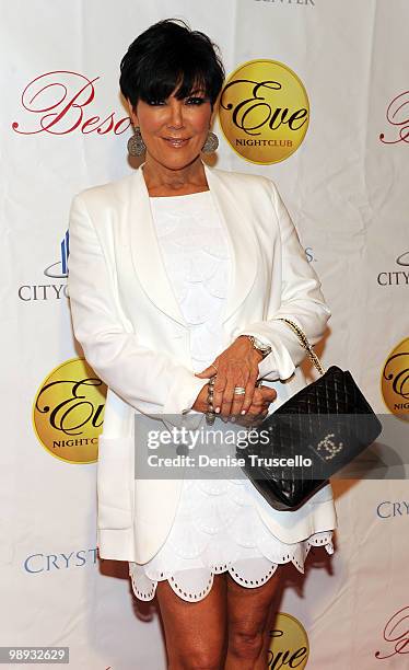 Kris Jenner arrives at Eve Nightclub at Crystals in CityCenter on May 8, 2010 in Las Vegas, Nevada.