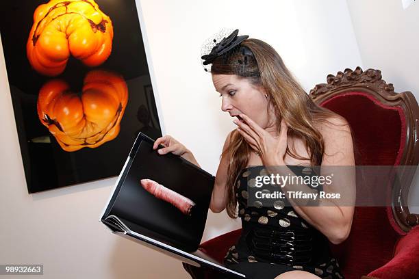 Photographer Cerraeh Laykin attends the AWOL Exhibit Opening Night Gala on May 8, 2010 in Venice, California.