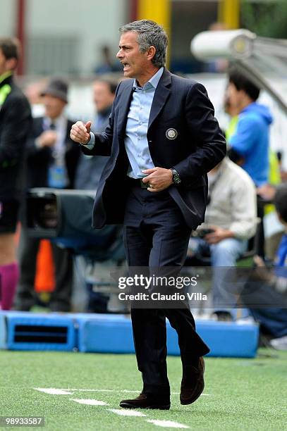 Internazionale Milano head coach Jose Mourinho during the Serie A match between FC Internazionale Milano and AC Chievo Verona at Stadio Giuseppe...