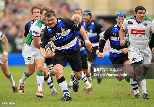 David Wilson of Bath in action during the Guinness Premiership match between Bath and Leeds Carnegie on May 8, 2010 in Bath, England.