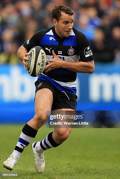 Olly Barkley of Bath in action during the Guinness Premiership match between Bath and Leeds Carnegie on May 8, 2010 in Bath, England.