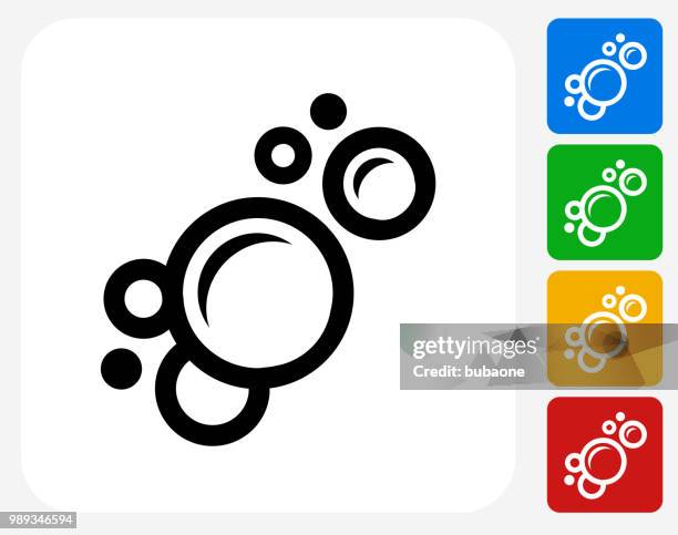 soap bubbles icon - soap bubble white background stock illustrations