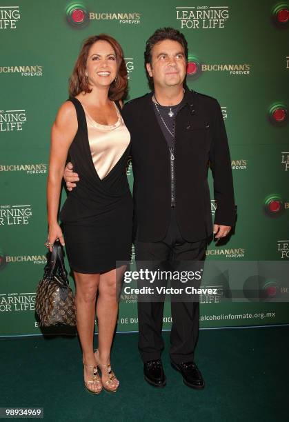 Actress Lucero and her husband singer Manuel Mijares attend the Buchanan's Forever 2010: Learning For Life>> at Colegio de San Ildefonso on May 8,...