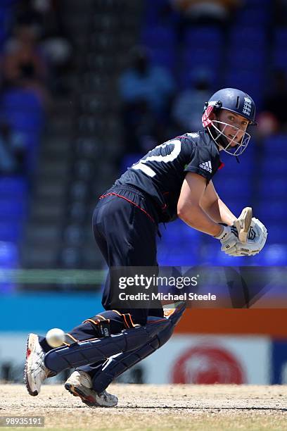 Beth Morgan of England during the ICC T20 Women's World Cup Group A match between England and South Africa at Warner Park on May 9, 2010 in St Kitts,...