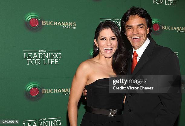 Singer Alessandra Rosaldo and actor Eugenio Derbez attend the Buchanan's Forever 2010: Learning For Life at Colegio de las Vizcainas on May 8, 2010...