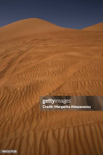 the sand dunes of wahiba sands oman - almpanezou bildbanksfoton och bilder