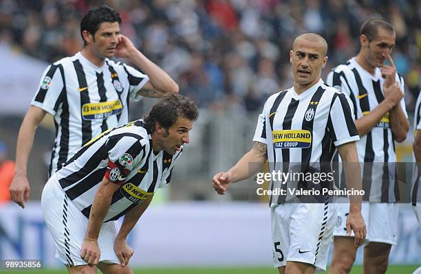 Alessandro Del Piero of Juventus FC shows his dejection during the Serie A match between Juventus FC and Parma FC at Stadio Olimpico di Torino on May...