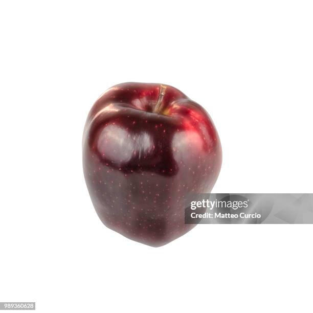 red royal gala apple on white background - gala apple stock pictures, royalty-free photos & images