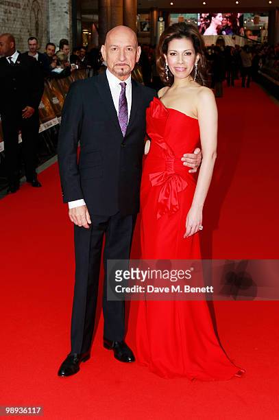 Sir Ben Kingsley and Daniela Lavender attend the World film premiere of 'Prince Of Persia', at Vue Westfield on May 9, 2010 in London, England.