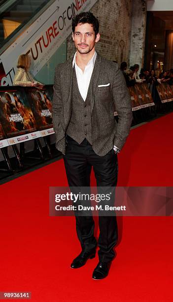 David Gandy attends the World film premiere of 'Prince Of Persia', at Vue Westfield on May 9, 2010 in London, England.