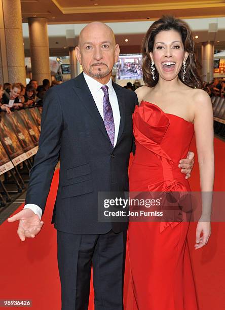 Sir Ben Kingsley and Daniela Lavender attend the 'Prince Of Persia: The Sands Of Time' world premiere at the Vue Westfield on May 9, 2010 in London,...