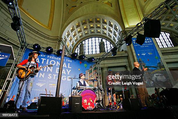 Rocknoceros plays during National Train Day at Union Station on May 8, 2010 in Washington, DC.