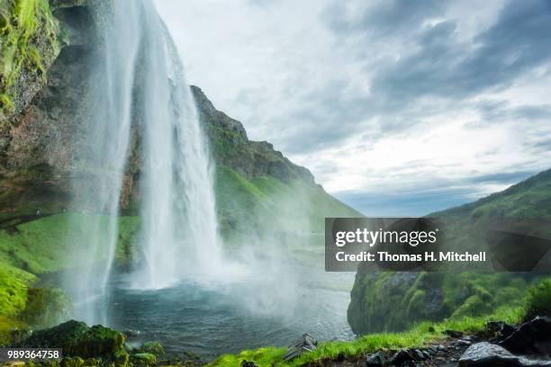 iceland-seljalandsfoss - brook mitchell stock pictures, royalty-free photos & images