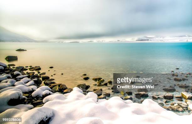 snow of lake tekapo.jpg - tekapo stock pictures, royalty-free photos & images