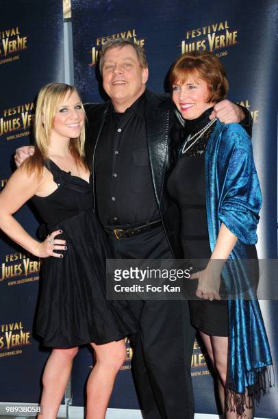 Actor Mark Hamill, his daughter Chelsea and his wife Marylou Hamill attend the Jules Verne 2010 - 18th Adventure Film Festival - Tribute to Star Wars...
