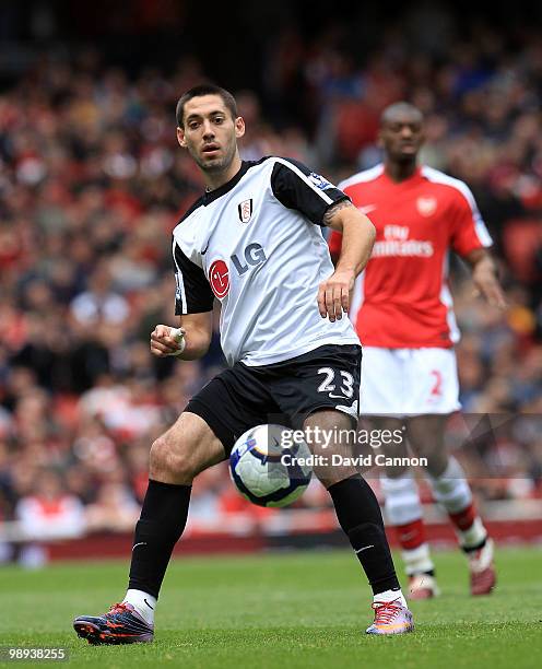 Clint Dempsey of Fulham during the Barclays Premier League match between Arsenal and Fulham at The Emirates Stadium on May 9, 2010 in London, England.