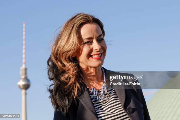 German presenter Bettina Cramer during the Ladies Dinner at Hotel De Rome on July 1, 2018 in Berlin, Germany.