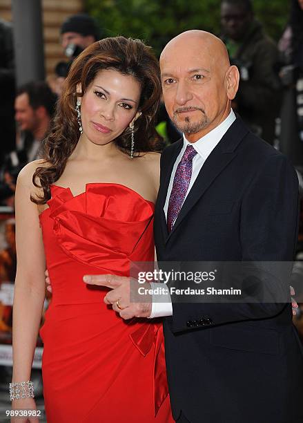 Sir Ben Kingsley and Daniela Lavender attend the World Premiere of Disney's 'Prince Of Persia: The Sands Of Time' at Vue Westfield on May 9, 2010 in...