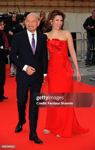 Sir Ben Kingsley and Daniela Lavender attend the World Premiere of Disney's 'Prince Of Persia: The Sands Of Time' at Vue Westfield on May 9, 2010 in...