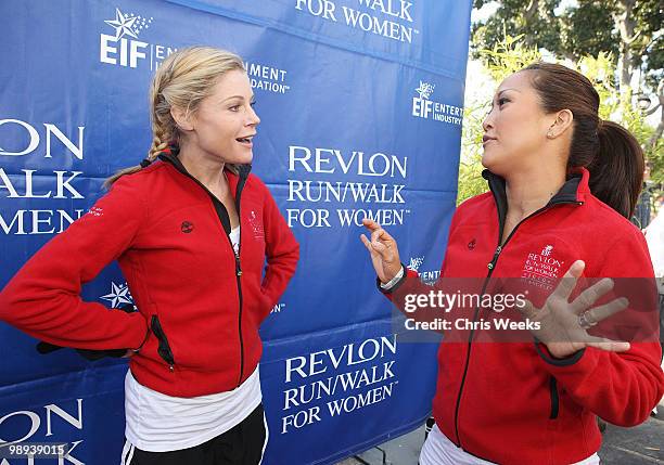 Actress Julie Bowen and Carrie Ann Inaba attend the 17th Annual EIF Revlon Run/Walk for Women on May 8, 2010 in Los Angeles, California.