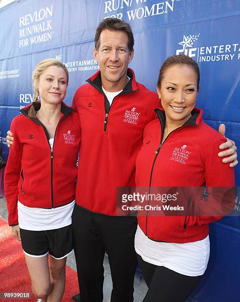Actors Julie Bowen, James Denton and Carrie Ann Inaba attend the 17th Annual EIF Revlon Run/Walk for Women on May 8, 2010 in Los Angeles, California.