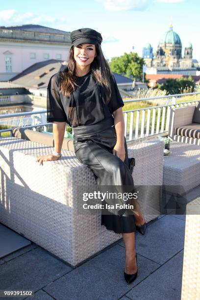 Singer Fernanda Brandao during the Ladies Dinner at Hotel De Rome on July 1, 2018 in Berlin, Germany.