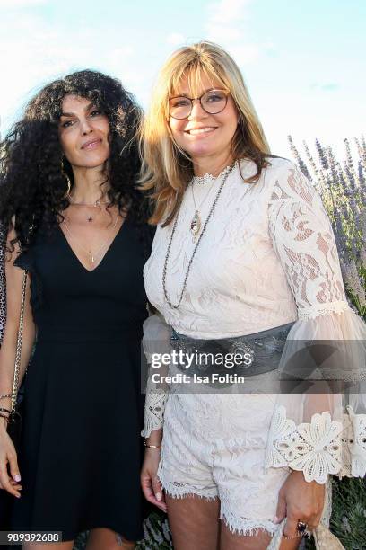 Janine White and Maren Gilzer during the Ladies Dinner at Hotel De Rome on July 1, 2018 in Berlin, Germany.