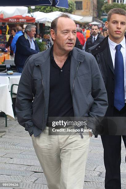 Kevin Spacey is seen while filming for IWC on May 8, 2010 in Portofino, Italy.