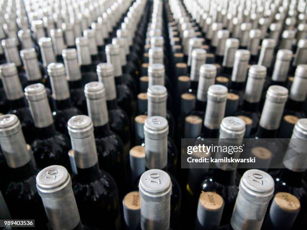 bottles of wine at quinta do vallado - quinta stock pictures, royalty-free photos & images