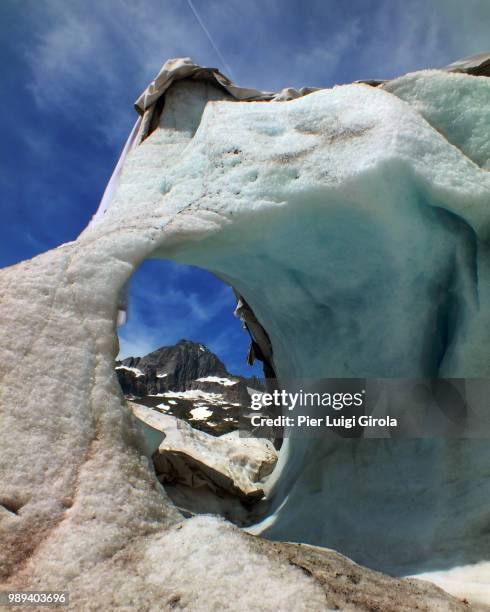 eye between glacier / un occhio tra i ghiacci - occhio stock pictures, royalty-free photos & images