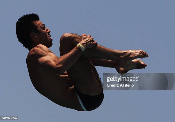 Nick McCrory of the USA dives during the Men's 10 Meter Platform Final at the Fort Lauderdale Aquatic Center during Day 4 of the AT&T USA Diving...