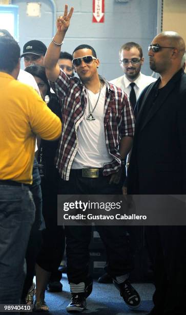 Daddy Yankee greets fans and signs autographs to promote his new record release "Mundial" on May 9, 2010 in Miami, Florida.