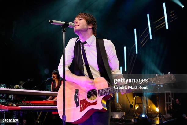 Adam Young of Owl City performs at Shepherds Bush Empire on May 9, 2010 in London, England.
