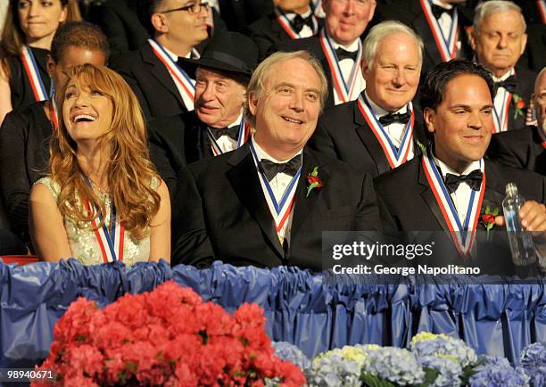Actress Jane Seymour, actor James Keach and Mike Piazza attend the 25th annual Ellis Island Medals Of Honor Ceremony & Gala at the Ellis Island on...