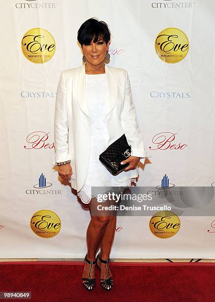 Kris Jenner arrives at Eve Nightclub at Crystals in CityCenter on May 8, 2010 in Las Vegas, Nevada.