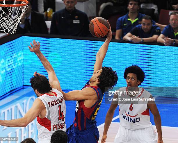 Victor Sada, #24 of Regal FC Barcelona in action during the Euroleague Basketball Final Four Final Game between Regal FC Barcelona vs Olympiacos at...