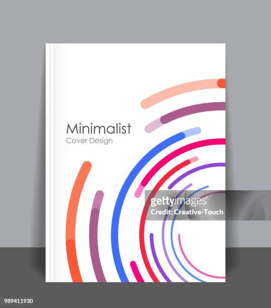 ilustrações de stock, clip art, desenhos animados e ícones de minimalist cover design - anual