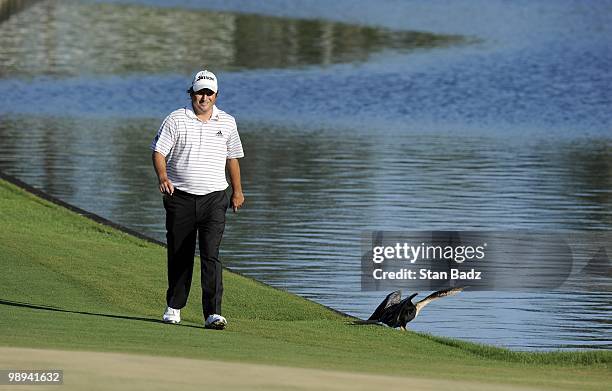 Tim Clark walks up the 18th fairway during the final round of THE PLAYERS Championship on THE PLAYERS Stadium Course at TPC Sawgrass on May 9, 2010...