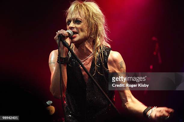 Matti Fagerholm aka Michael Monroe performs onstage at the Highline Ballroom on May 9, 2010 in New York City.