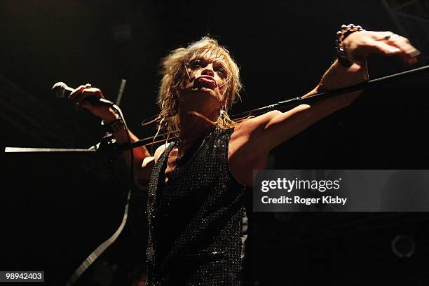 Matti Fagerholm aka Michael Monroe performs onstage at the Highline Ballroom on May 9, 2010 in New York City.